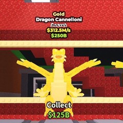 GOLD DRAGON CANNELLONI 312.5M/S – Steal A Brainrot ⭐ CHEAP AND FAST DELIVERY