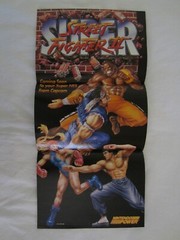 Super Street Fighter II 2 (SNES) Super Nintendo Power Poster 1994 Capcom RARE