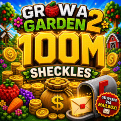 Roblox GROW A GARDEN 2 GAG2 100M Sheckles
