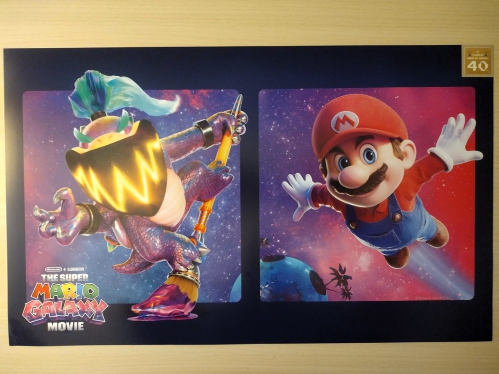 Super Mario Bros. 40th Anniversary/Mario Galaxy Exclusive Target Poster