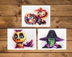 Banjo Kazooie Ballpoint Pen Print Set, Video Game Art Poster