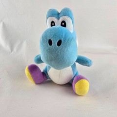 Nintendo Plush Bundle Yoshi Blue & Super Mario Red Mushroom Stuffed Toy Set