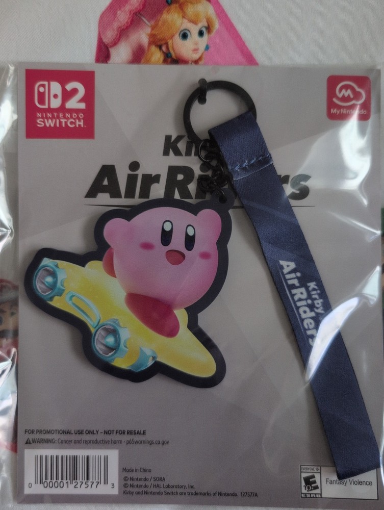 My Nintendo Rewards Kirby Air Riders Warp Star Switch 2 Keychain Lanyard