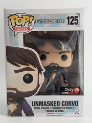 Funko Pop Games Unmasked Corvo 125 Dishonored 2 GameStop Exclusive Vaulted Boxed