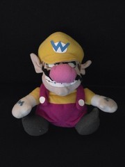 Vintage 1997 Wario Bean Bag Plush Doll 6″ BD&A, Super Mario Bros, Nintendo 64