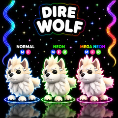 Dire wolf ✨US Seller Adopt From Me Today✨