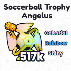 Shiny Rainbow Soccerball Trophy Angelus (WORLD CUP EVENT) | Pet sim 99
