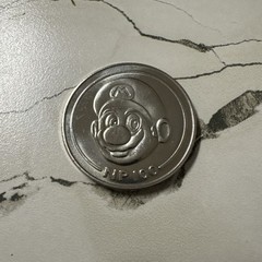 RARE ! Nintendo Employee Power 100 PROTOTYPE Mario Coin Medal Rare N64 SNES GBA