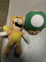 Super Mario Green 1-Up Mushroom Plush 6” Nintendo Stuffed Toy