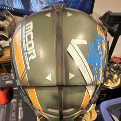 Titanfall 2 Jack Cooper Pilot Helmet LED Light-Up w/ Stand Dog Tags Art Book