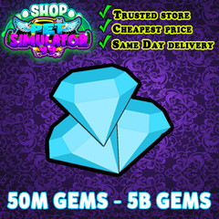 PET SIMULATOR 99 (PET SIM 99 PS99) 💎50M 100M 500M 1B 5B GEMS💎 CHEAP & TRUSTED!