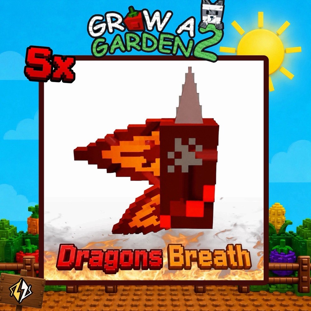 🌱Grow A Garden 2🌱 | 5x Dragon’s Breath Seed 🔥| CHEAP AND FAST DELIVERY⚡️