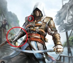 Assassin’s Creed IV: Black Flag Cosplay 1:1 Hidden Blade Edward Kenway Toys Gift