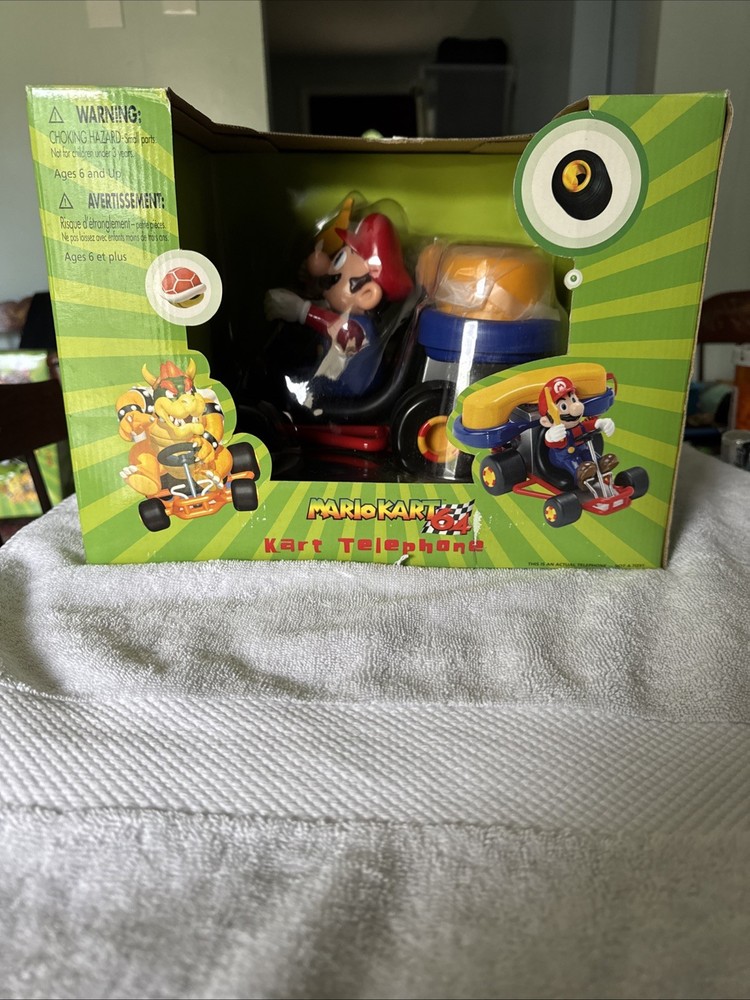 Super Mario Kart64 2002 Vintage Telephone Factory Sealed Rare