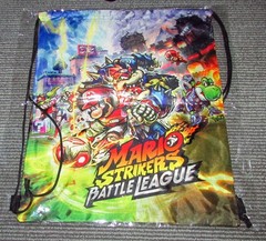 Mario Strikers: Battle League Drawstring Bag (My Nintendo Reward) Brand New