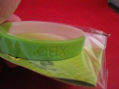 Xbox 360 Console System Best Buy Rubber Wristband ADULT Boys & Girls Club Promo