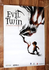 Evil Twin Cyprien’s Chronicles Game Store Promo Poster Dreamcast Playstation 2