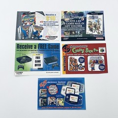 EB Games Promo Nintendo PlayStation Vintage 2000s Mail-In Voucher Lot Bundle x 5
