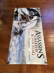 Assassins Creed IV Black Flag 36″ X 70″ Double Sided Vinyl Banner Display Sign