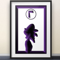 Waluigi Video Game Print 11×17″ – videgame wall art nintendo art Poster
