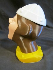 Dragon’s Lair Dirk the Daring Bust (Custom 3d Printed Display) 8″ Tall