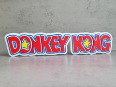 Donkey Kong Logo Sign Nintendo Video Game Shelf Display Game Room Decor