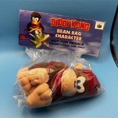 Nintendo Diddy Kong Bean Bag Plush Doll Diddy Kong Racing Promo NFR 1997 BD&A