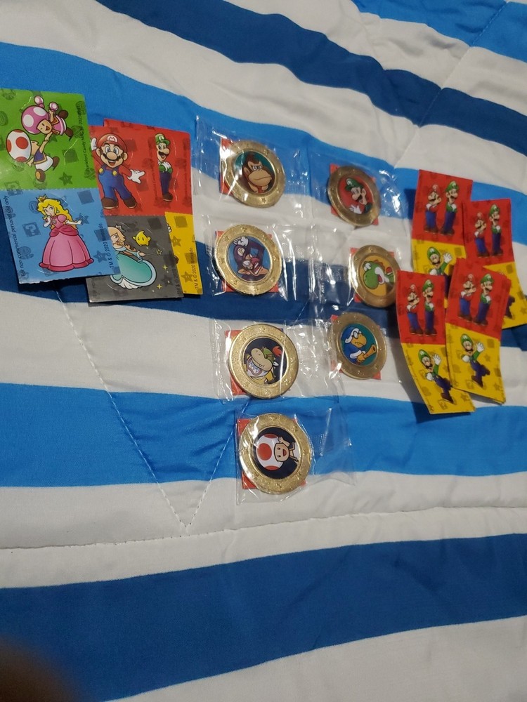 Lot of 7 Frankford Wonder Ball Super Mario Coins New Sealed With Stickers DK