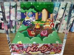 Kirby Meta Knight King DededeHandmade Diorama – Kirby Retro Gaming Cube – Fanart