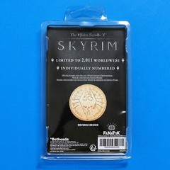 The Elder Scrolls Online Skyrim 24k Gold Septim Coin w/ Case Figure Official