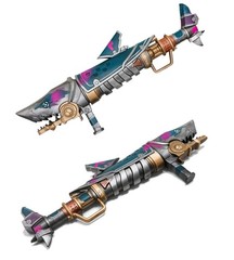 26” Fishbones Jinx Pistols Foam Gun league Of Legends Replica foam Gun Cosplay