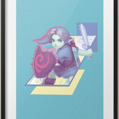 Young Link Video Game Print 11×17″ – videgame nintendo vaporware Poster Zelda