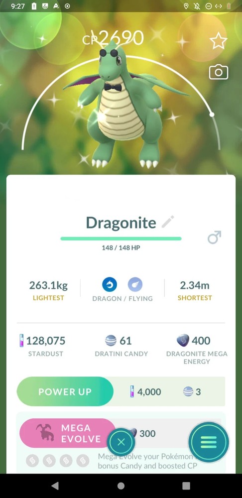 Shiny Pokémon Wearing Fashionable Glasses Costume PTC Go