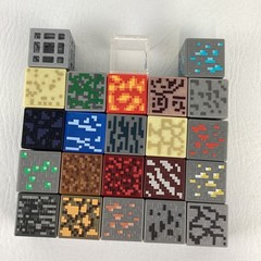 Minecraft Blocks Periodic Table Of Elements Diamond Ore Lava Glowstone Mattel