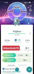 Pokémon Go – Shiny Frigibax with Special Background – Trade 20K Dust or Mini PTC