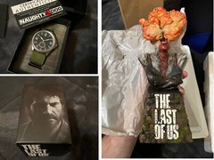 Last of Us Joel’s Watch #229 & Clicker Bust Statue #221 Rare Naughty Dog HBO PS