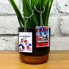 Mini Nintendo Wii Game Case Keychains, Miniature Wii Cover Art, Retro Gamer Gift