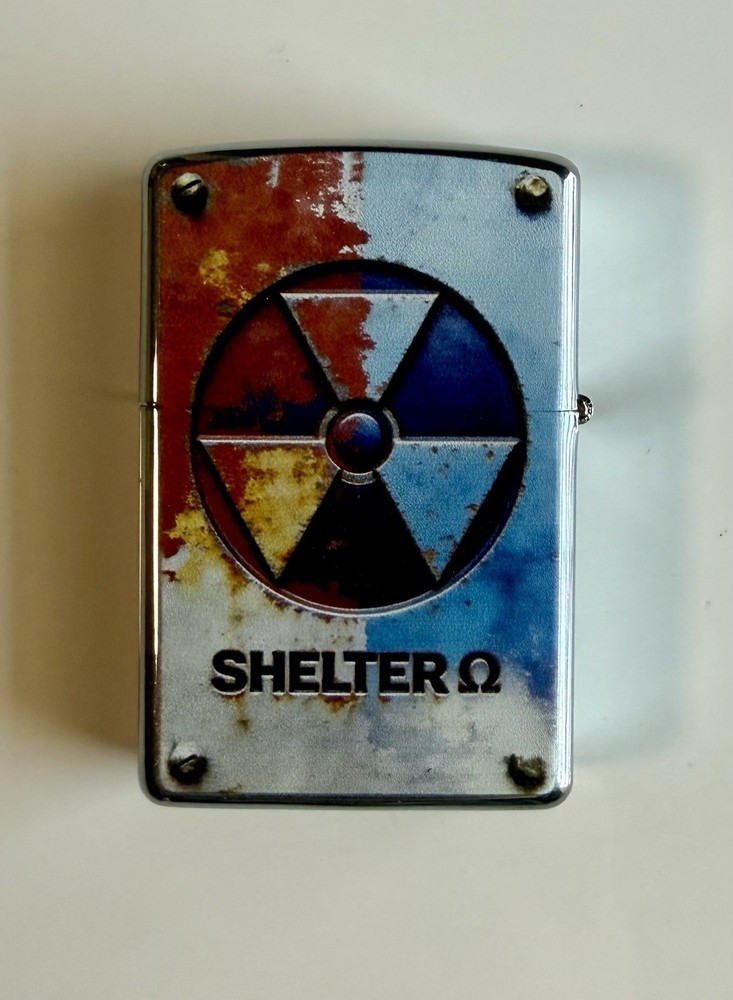 FALLOUT SHELTER FLIP LIGHTER (Vault-Tec) In Tin Case (Brilliant Color)