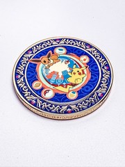 Pokémon Go 10th Anniversary Challenge Coin Chicago Go Fest w/ Pikachu & Eevee