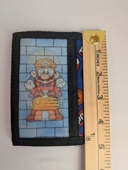 Avon Super Mario Bros. Lenticular Hologram Wallet Nintendo NES Trifold 1990’s
