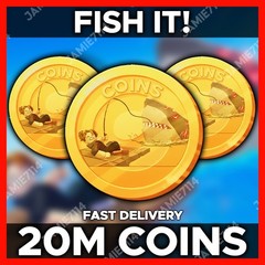 20 MILLION COINS💰 FISH IT!🐟 | 20M COINS | CHEAPEST |‼️FAST & EASY DELIVERY‼️