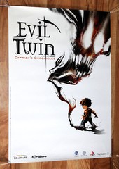 Evil Twin Cyprien’s Chronicles Game Store Promo Poster Dreamcast Playstation 2