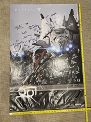 Bungie Developer Signed Destiny Promotional Poster, Signed by ~100 employees