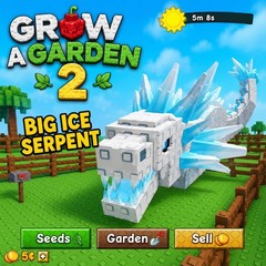 Big Ice Serpent – Grow A Garden 2 – Fast Delivery!