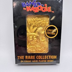 Banjo Kazooie 24k Gold Plated Ingot Limited Edition Dust Collectibles New