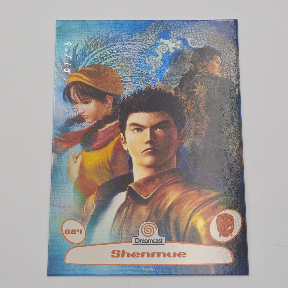Shenmue Sega Dreamcast Cast Trading Card Number 7 of Only 15 Made Mint