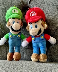 Nintendo Super Mario San-Ei Luigi Plush Lot 7 Inch Japanese Import Stuffed Toy