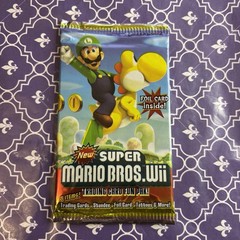 Super Mario Bros Wii 2010 Foil Trading Cards Wax Pack Nintendo Sealed Packet NEW
