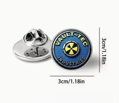 FALLOUT-VAULT TEC INDUSTRIES Metal Lapel Pin/Button (In Game Memorabilia) Rare