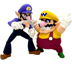 Wario & Waluigi Villain Bundle – Mario Party Rivals Free Standing Action Figures
